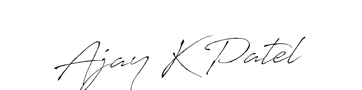 Also we have Ajay K Patel name is the best signature style. Create professional handwritten signature collection using Antro_Vectra autograph style. Ajay K Patel signature style 6 images and pictures png