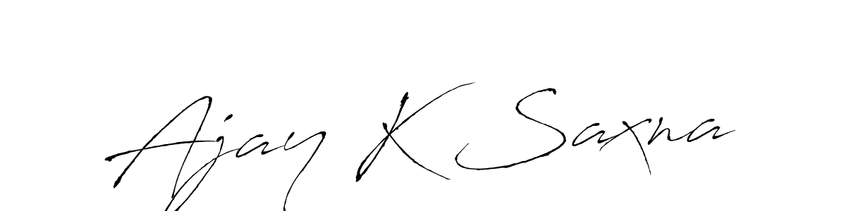 Make a beautiful signature design for name Ajay K Saxna. Use this online signature maker to create a handwritten signature for free. Ajay K Saxna signature style 6 images and pictures png