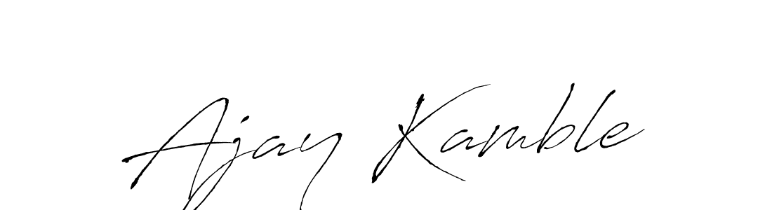 Make a beautiful signature design for name Ajay Kamble. With this signature (Antro_Vectra) style, you can create a handwritten signature for free. Ajay Kamble signature style 6 images and pictures png