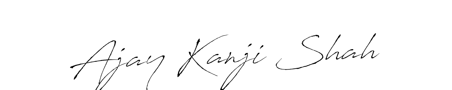 Ajay Kanji Shah stylish signature style. Best Handwritten Sign (Antro_Vectra) for my name. Handwritten Signature Collection Ideas for my name Ajay Kanji Shah. Ajay Kanji Shah signature style 6 images and pictures png