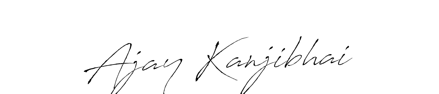 Design your own signature with our free online signature maker. With this signature software, you can create a handwritten (Antro_Vectra) signature for name Ajay Kanjibhai. Ajay Kanjibhai signature style 6 images and pictures png