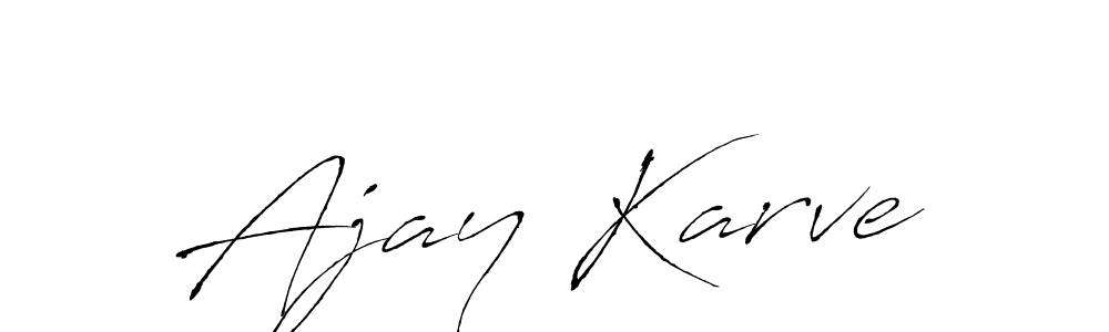 Ajay Karve stylish signature style. Best Handwritten Sign (Antro_Vectra) for my name. Handwritten Signature Collection Ideas for my name Ajay Karve. Ajay Karve signature style 6 images and pictures png