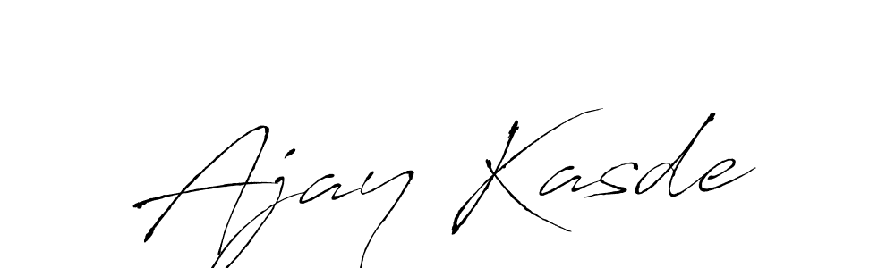 Make a beautiful signature design for name Ajay Kasde. With this signature (Antro_Vectra) style, you can create a handwritten signature for free. Ajay Kasde signature style 6 images and pictures png