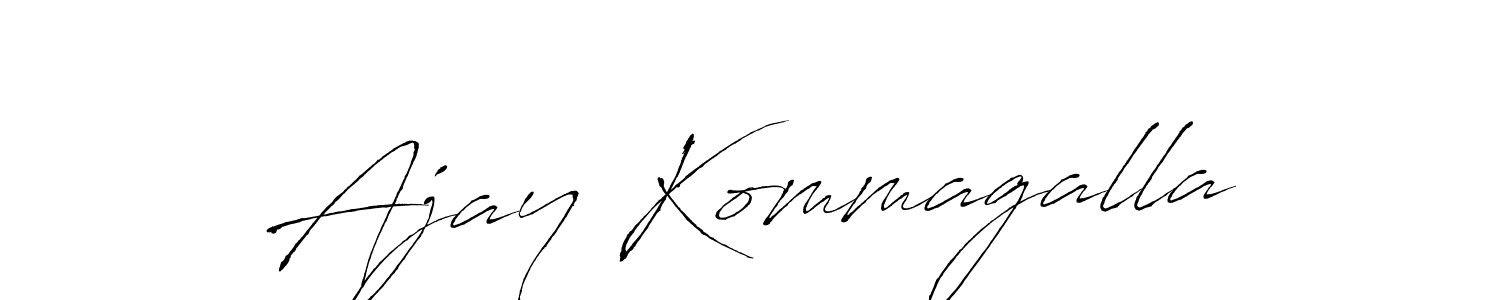 Similarly Antro_Vectra is the best handwritten signature design. Signature creator online .You can use it as an online autograph creator for name Ajay Kommagalla. Ajay Kommagalla signature style 6 images and pictures png