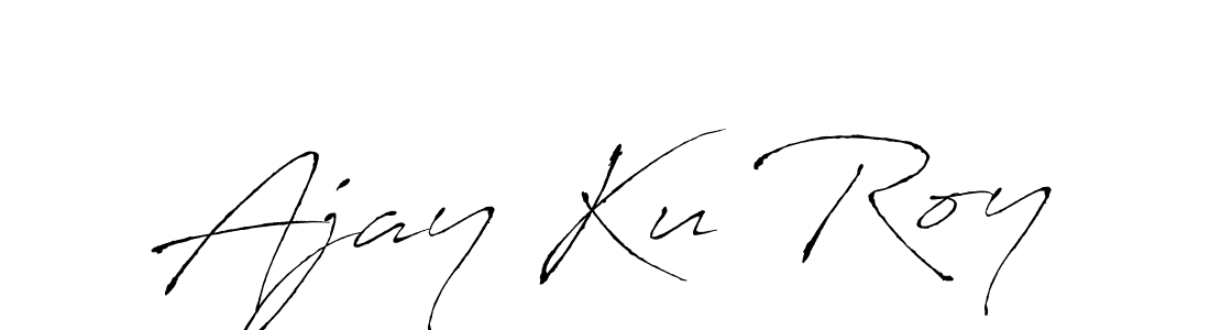 How to make Ajay Ku Roy signature? Antro_Vectra is a professional autograph style. Create handwritten signature for Ajay Ku Roy name. Ajay Ku Roy signature style 6 images and pictures png