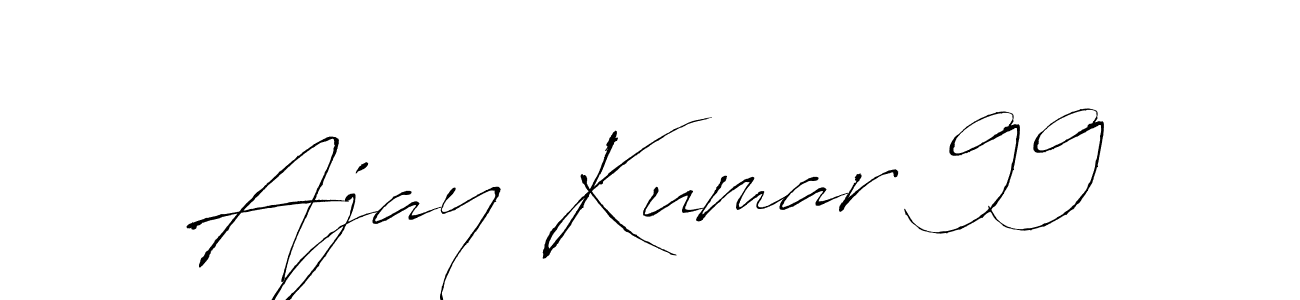 Also You can easily find your signature by using the search form. We will create Ajay Kumar 99 name handwritten signature images for you free of cost using Antro_Vectra sign style. Ajay Kumar 99 signature style 6 images and pictures png