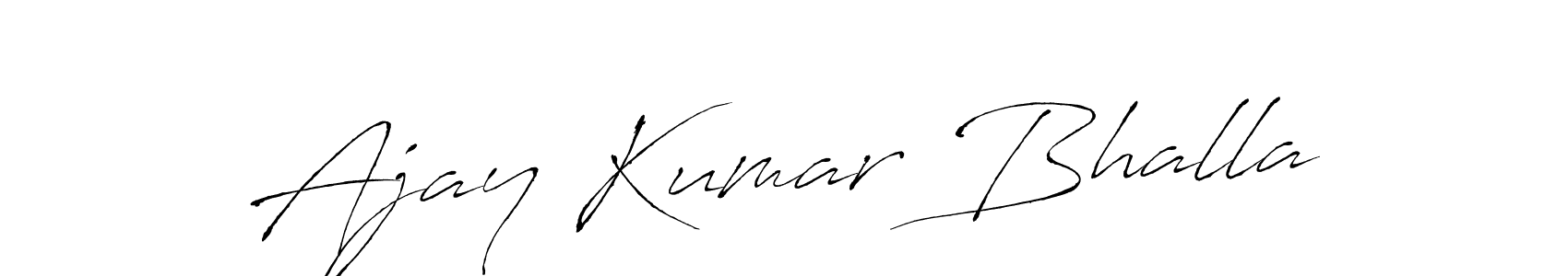 This is the best signature style for the Ajay Kumar Bhalla name. Also you like these signature font (Antro_Vectra). Mix name signature. Ajay Kumar Bhalla signature style 6 images and pictures png
