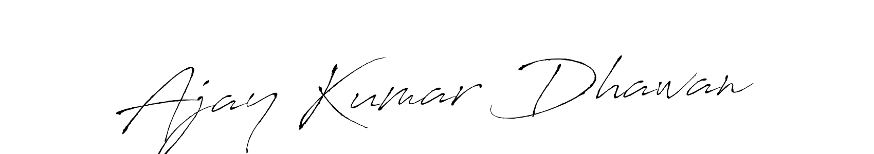 Create a beautiful signature design for name Ajay Kumar Dhawan. With this signature (Antro_Vectra) fonts, you can make a handwritten signature for free. Ajay Kumar Dhawan signature style 6 images and pictures png