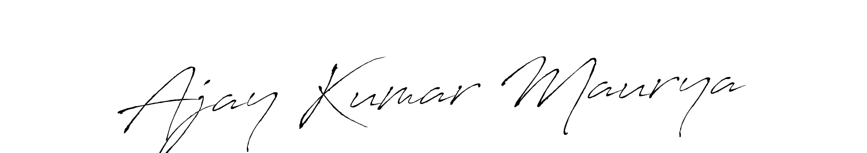 Ajay Kumar Maurya stylish signature style. Best Handwritten Sign (Antro_Vectra) for my name. Handwritten Signature Collection Ideas for my name Ajay Kumar Maurya. Ajay Kumar Maurya signature style 6 images and pictures png