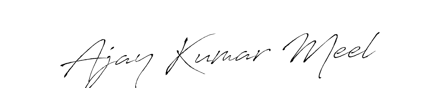 It looks lik you need a new signature style for name Ajay Kumar Meel. Design unique handwritten (Antro_Vectra) signature with our free signature maker in just a few clicks. Ajay Kumar Meel signature style 6 images and pictures png