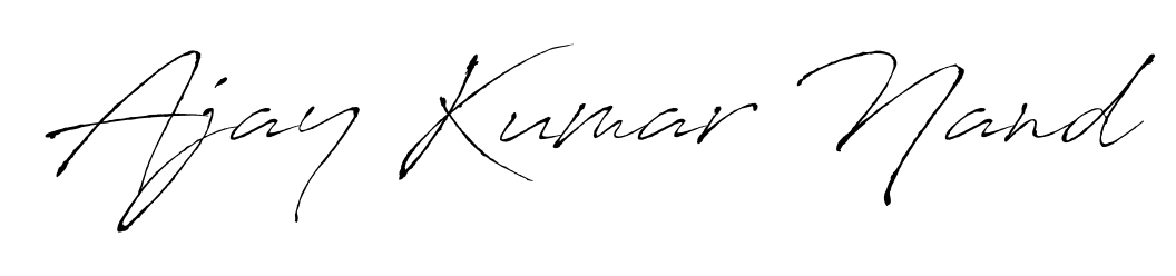 Express your personality with a custom Ajay Kumar Nand signature crafted with Antro_Vectra typography. Free transparent PNG download available. Ajay Kumar Nand signature style 6 images and pictures png