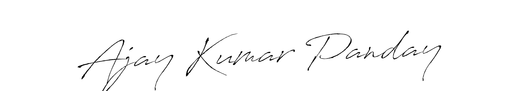 Also we have Ajay Kumar Panday name is the best signature style. Create professional handwritten signature collection using Antro_Vectra autograph style. Ajay Kumar Panday signature style 6 images and pictures png