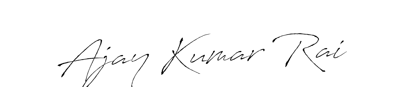 Design your own signature with our free online signature maker. With this signature software, you can create a handwritten (Antro_Vectra) signature for name Ajay Kumar Rai. Ajay Kumar Rai signature style 6 images and pictures png