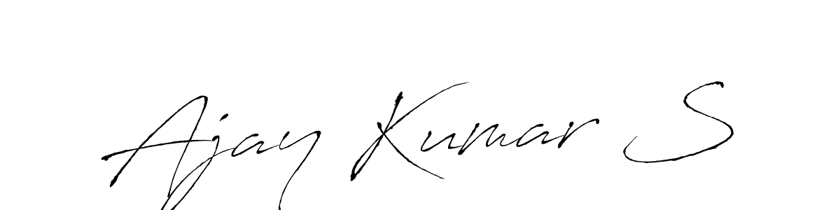 It looks lik you need a new signature style for name Ajay Kumar S. Design unique handwritten (Antro_Vectra) signature with our free signature maker in just a few clicks. Ajay Kumar S signature style 6 images and pictures png