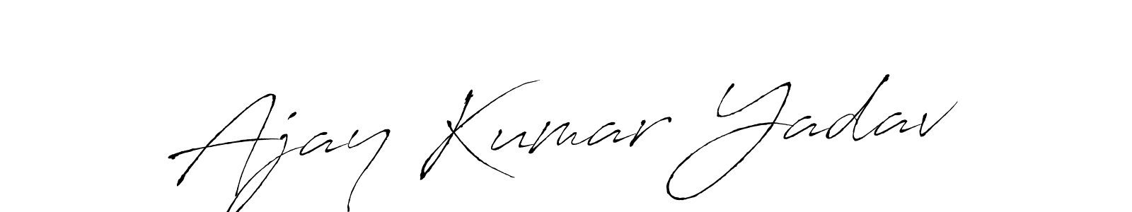 This is the best signature style for the Ajay Kumar Yadav name. Also you like these signature font (Antro_Vectra). Mix name signature. Ajay Kumar Yadav signature style 6 images and pictures png