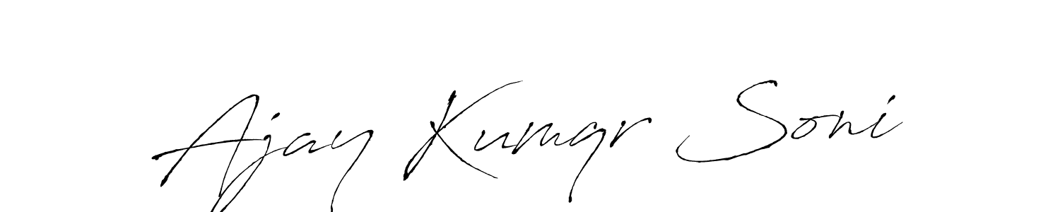 It looks lik you need a new signature style for name Ajay Kumqr Soni. Design unique handwritten (Antro_Vectra) signature with our free signature maker in just a few clicks. Ajay Kumqr Soni signature style 6 images and pictures png