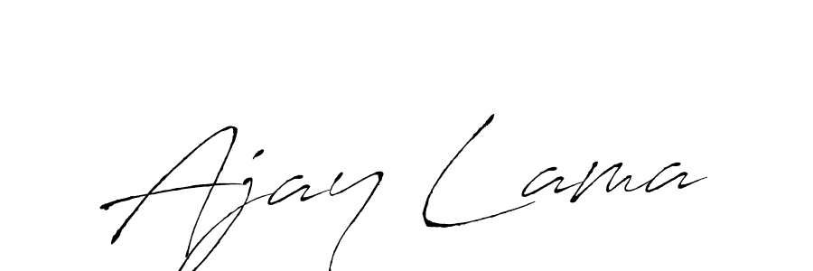 How to make Ajay Lama signature? Antro_Vectra is a professional autograph style. Create handwritten signature for Ajay Lama name. Ajay Lama signature style 6 images and pictures png