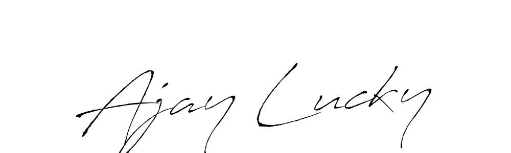 Check out images of Autograph of Ajay Lucky name. Actor Ajay Lucky Signature Style. Antro_Vectra is a professional sign style online. Ajay Lucky signature style 6 images and pictures png