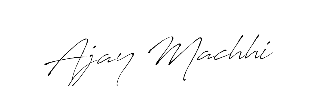 How to make Ajay Machhi signature? Antro_Vectra is a professional autograph style. Create handwritten signature for Ajay Machhi name. Ajay Machhi signature style 6 images and pictures png