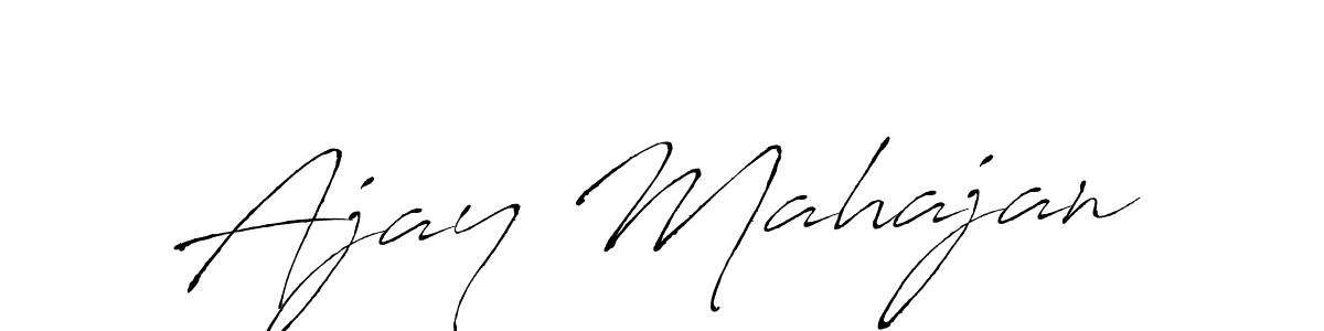 Ajay Mahajan stylish signature style. Best Handwritten Sign (Antro_Vectra) for my name. Handwritten Signature Collection Ideas for my name Ajay Mahajan. Ajay Mahajan signature style 6 images and pictures png