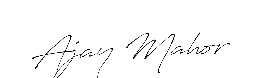 Create a beautiful signature design for name Ajay Mahor. With this signature (Antro_Vectra) fonts, you can make a handwritten signature for free. Ajay Mahor signature style 6 images and pictures png