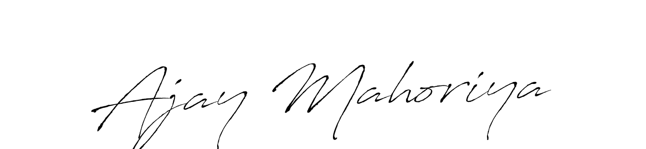 Ajay Mahoriya stylish signature style. Best Handwritten Sign (Antro_Vectra) for my name. Handwritten Signature Collection Ideas for my name Ajay Mahoriya. Ajay Mahoriya signature style 6 images and pictures png