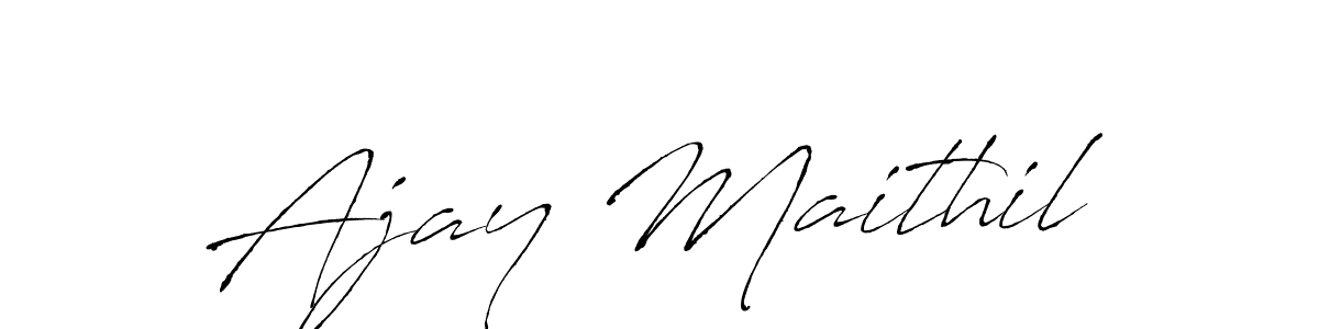 Make a short Ajay Maithil signature style. Manage your documents anywhere anytime using Antro_Vectra. Create and add eSignatures, submit forms, share and send files easily. Ajay Maithil signature style 6 images and pictures png