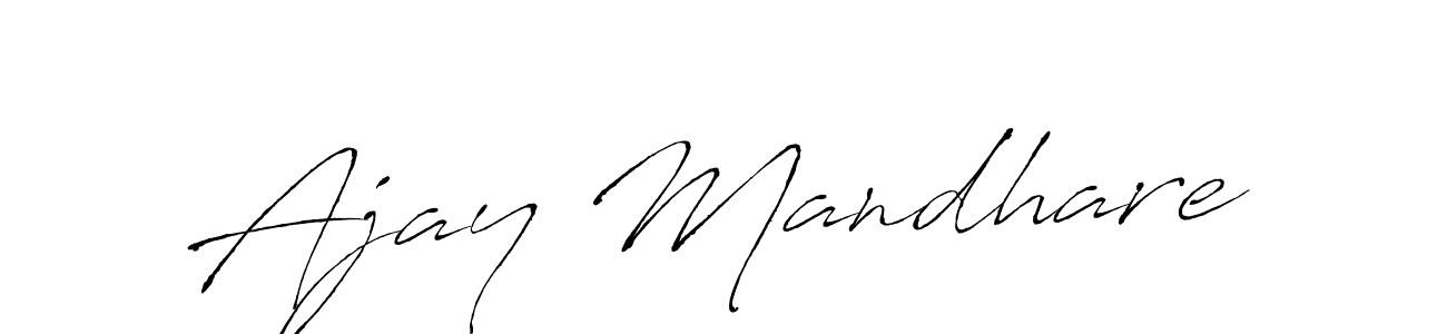 How to make Ajay Mandhare signature? Antro_Vectra is a professional autograph style. Create handwritten signature for Ajay Mandhare name. Ajay Mandhare signature style 6 images and pictures png