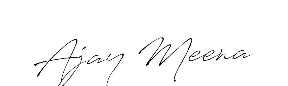 Also You can easily find your signature by using the search form. We will create Ajay Meena name handwritten signature images for you free of cost using Antro_Vectra sign style. Ajay Meena signature style 6 images and pictures png