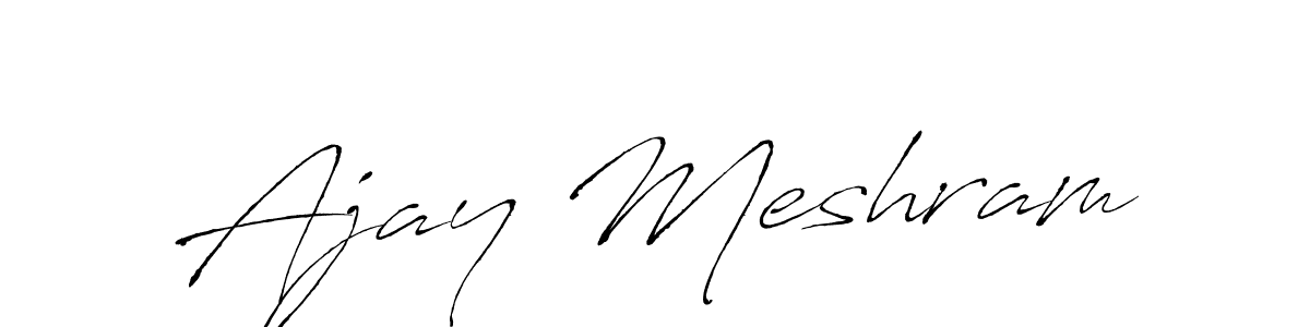 if you are searching for the best signature style for your name Ajay Meshram. so please give up your signature search. here we have designed multiple signature styles  using Antro_Vectra. Ajay Meshram signature style 6 images and pictures png