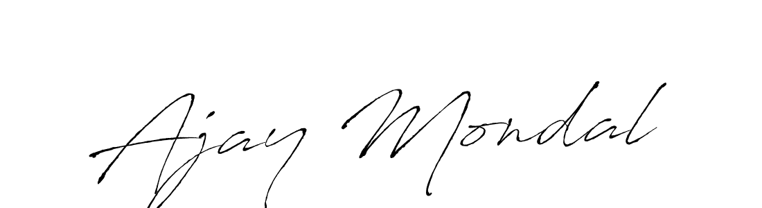 Design your own signature with our free online signature maker. With this signature software, you can create a handwritten (Antro_Vectra) signature for name Ajay Mondal. Ajay Mondal signature style 6 images and pictures png