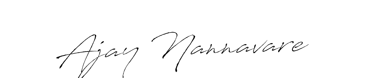 Also we have Ajay Nannavare name is the best signature style. Create professional handwritten signature collection using Antro_Vectra autograph style. Ajay Nannavare signature style 6 images and pictures png