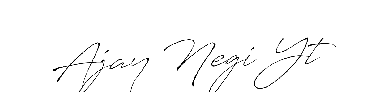 It looks lik you need a new signature style for name Ajay Negi Yt. Design unique handwritten (Antro_Vectra) signature with our free signature maker in just a few clicks. Ajay Negi Yt signature style 6 images and pictures png