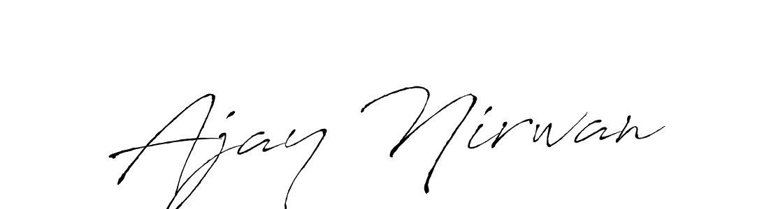 Design your own signature with our free online signature maker. With this signature software, you can create a handwritten (Antro_Vectra) signature for name Ajay Nirwan. Ajay Nirwan signature style 6 images and pictures png