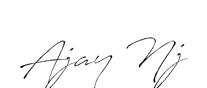 You should practise on your own different ways (Antro_Vectra) to write your name (Ajay Nj) in signature. don't let someone else do it for you. Ajay Nj signature style 6 images and pictures png