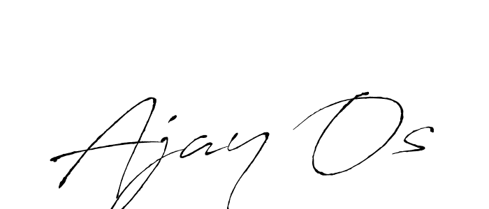 Create a beautiful signature design for name Ajay Os. With this signature (Antro_Vectra) fonts, you can make a handwritten signature for free. Ajay Os signature style 6 images and pictures png