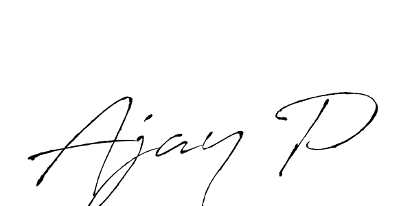 if you are searching for the best signature style for your name Ajay P. so please give up your signature search. here we have designed multiple signature styles  using Antro_Vectra. Ajay P signature style 6 images and pictures png