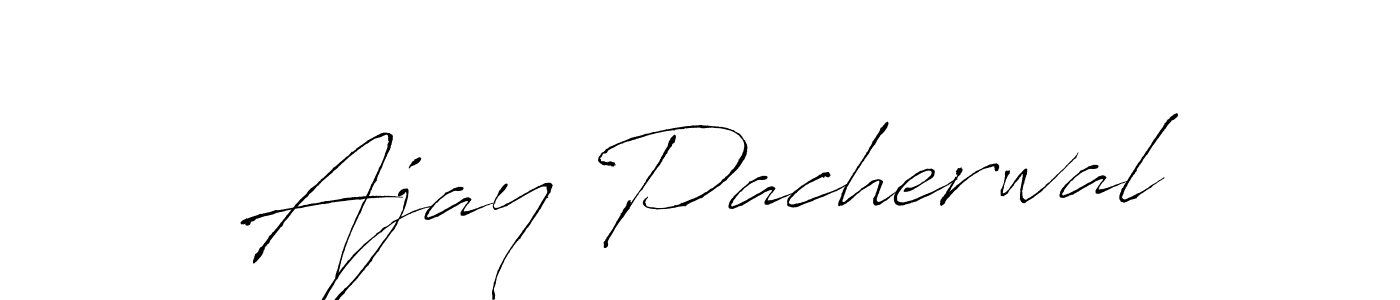 Design your own signature with our free online signature maker. With this signature software, you can create a handwritten (Antro_Vectra) signature for name Ajay Pacherwal. Ajay Pacherwal signature style 6 images and pictures png