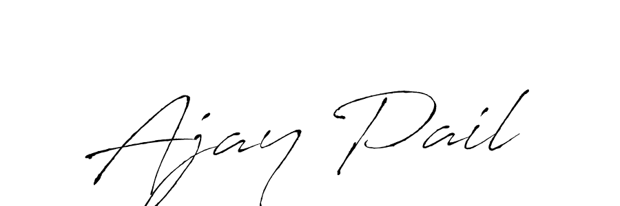 Use a signature maker to create a handwritten signature online. With this signature software, you can design (Antro_Vectra) your own signature for name Ajay Pail. Ajay Pail signature style 6 images and pictures png