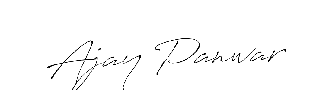 Make a beautiful signature design for name Ajay Panwar. With this signature (Antro_Vectra) style, you can create a handwritten signature for free. Ajay Panwar signature style 6 images and pictures png