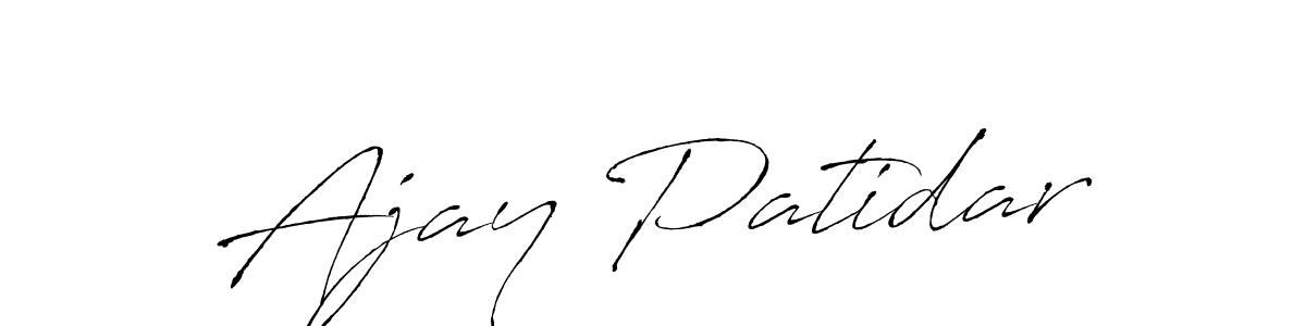 Similarly Antro_Vectra is the best handwritten signature design. Signature creator online .You can use it as an online autograph creator for name Ajay Patidar. Ajay Patidar signature style 6 images and pictures png