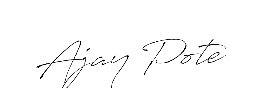 Create a beautiful signature design for name Ajay Pote. With this signature (Antro_Vectra) fonts, you can make a handwritten signature for free. Ajay Pote signature style 6 images and pictures png