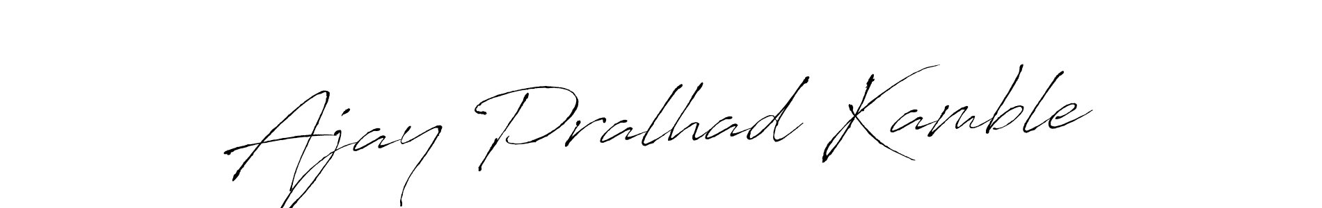 Design your own signature with our free online signature maker. With this signature software, you can create a handwritten (Antro_Vectra) signature for name Ajay Pralhad Kamble. Ajay Pralhad Kamble signature style 6 images and pictures png