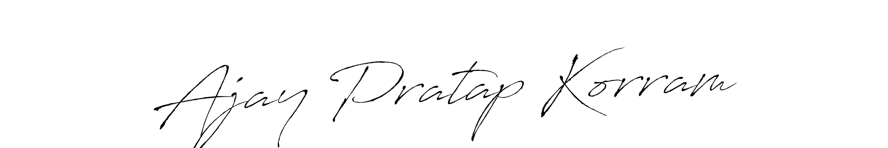Create a beautiful signature design for name Ajay Pratap Korram. With this signature (Antro_Vectra) fonts, you can make a handwritten signature for free. Ajay Pratap Korram signature style 6 images and pictures png