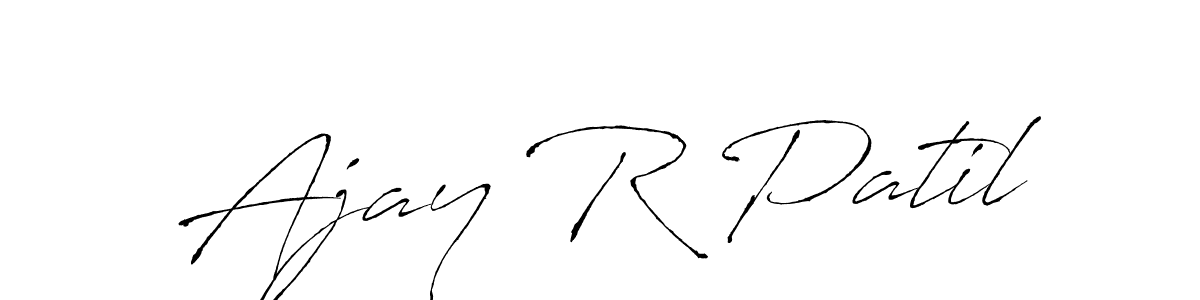 This is the best signature style for the Ajay R Patil name. Also you like these signature font (Antro_Vectra). Mix name signature. Ajay R Patil signature style 6 images and pictures png