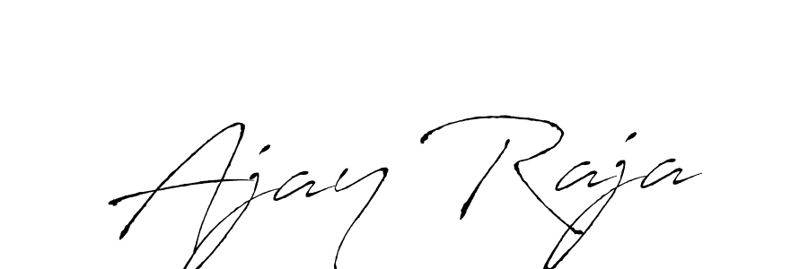 How to make Ajay Raja name signature. Use Antro_Vectra style for creating short signs online. This is the latest handwritten sign. Ajay Raja signature style 6 images and pictures png