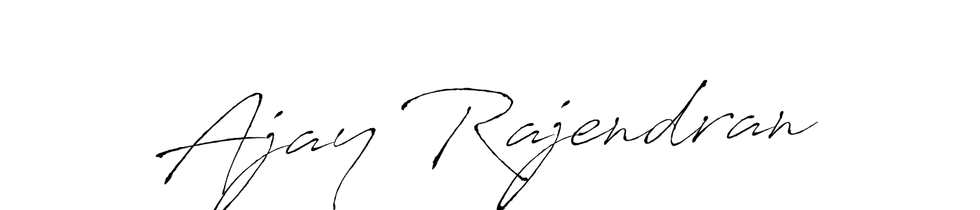 Design your own signature with our free online signature maker. With this signature software, you can create a handwritten (Antro_Vectra) signature for name Ajay Rajendran. Ajay Rajendran signature style 6 images and pictures png