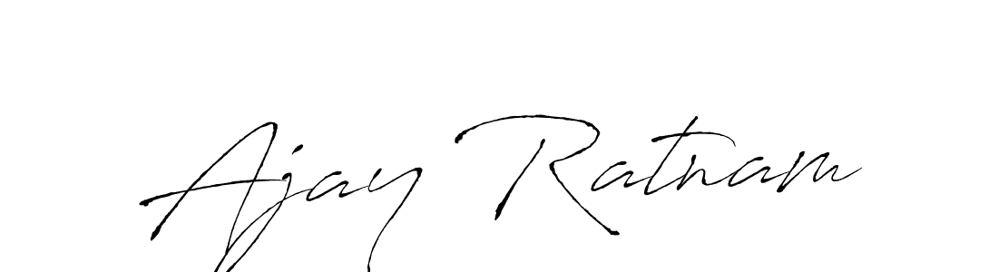 Create a beautiful signature design for name Ajay Ratnam. With this signature (Antro_Vectra) fonts, you can make a handwritten signature for free. Ajay Ratnam signature style 6 images and pictures png