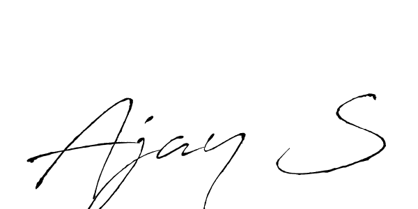 Design your own signature with our free online signature maker. With this signature software, you can create a handwritten (Antro_Vectra) signature for name Ajay S. Ajay S signature style 6 images and pictures png