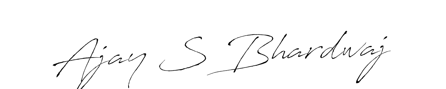 The best way (Antro_Vectra) to make a short signature is to pick only two or three words in your name. The name Ajay S Bhardwaj include a total of six letters. For converting this name. Ajay S Bhardwaj signature style 6 images and pictures png